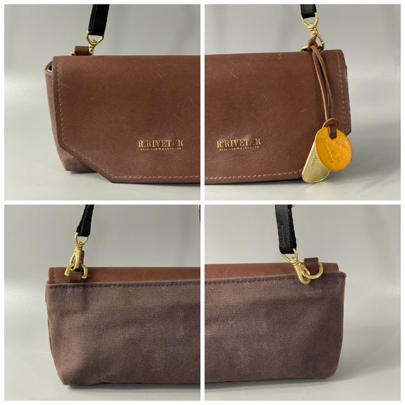 R. RIVETER Bags R Riveter Patton Signature Fatigue Brown Leather